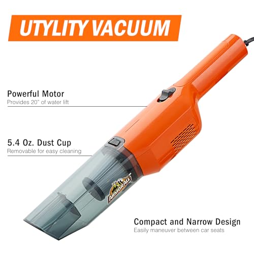 Orange Armor All 12V automotive vacuum