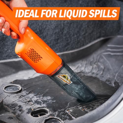 Removable dust cup on Armor All vac