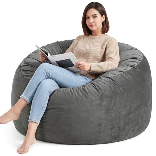 Yagamo 3FT Bean Bag Chair in Grey