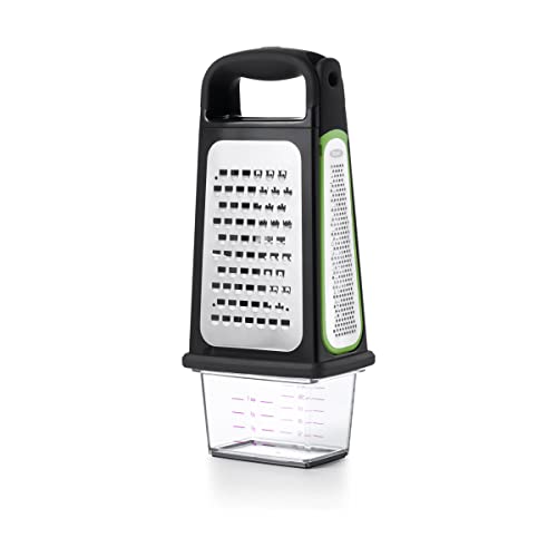 OXO stainless steel box grater with non-slip handle