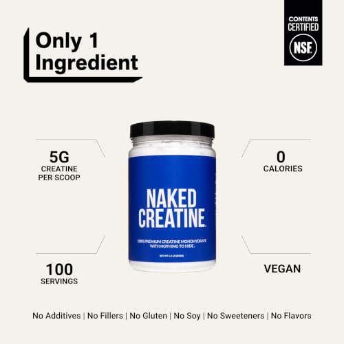 Nutritional information for NAKED creatine