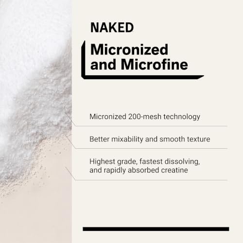 Texture of NAKED micronized creatine powder