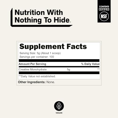 Serving size scoop for NAKED creatine