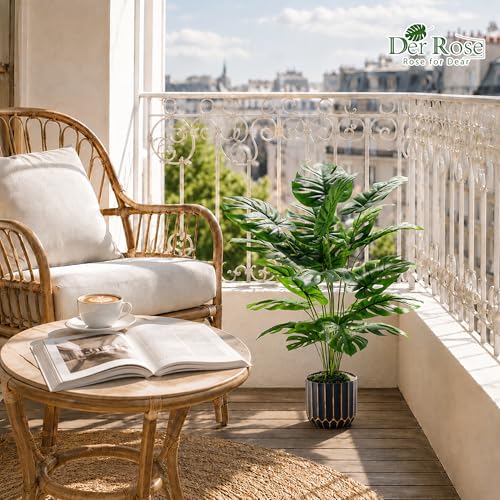 Der Rose Monstera on a modern shelf
