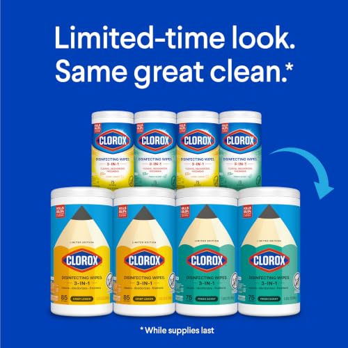 Close up of Clorox Disinfecting Wipes packaging