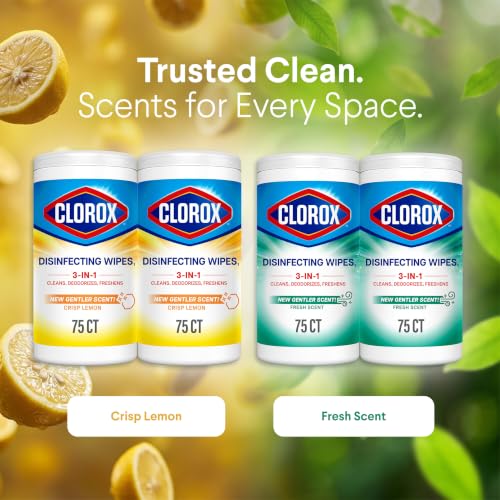 Clorox Disinfecting Wipes white surface cleaning