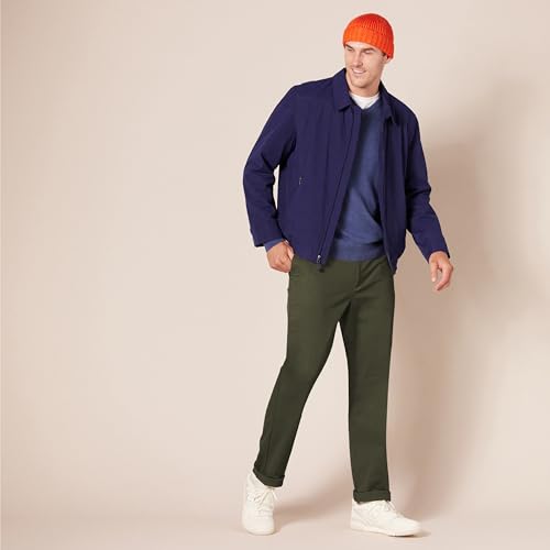 Full length view of olive chino pant