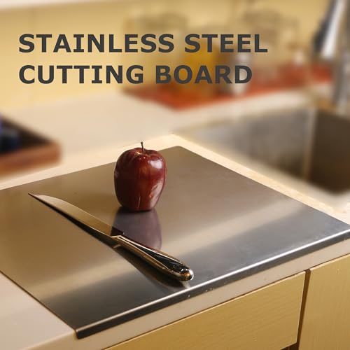 Durable silver kitchen prep surface