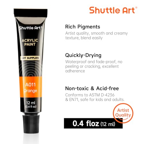 Shuttle Art paints with included brushes