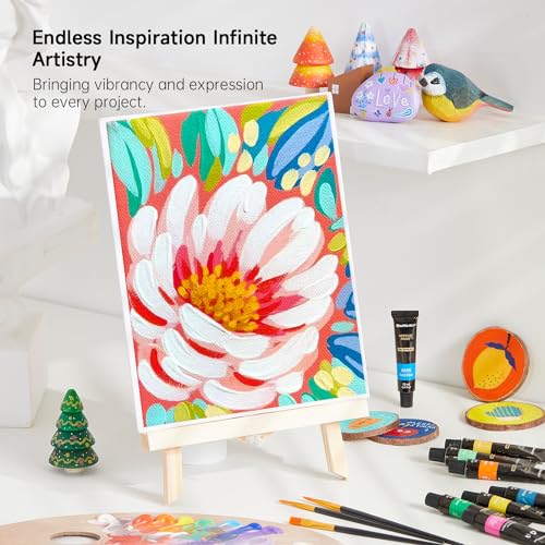 Full contents of the Shuttle Art acrylic paint kit