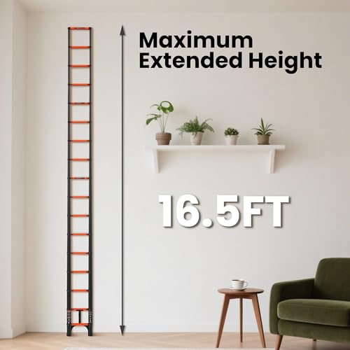 SINMEIRUN Ladder featuring double height-locking latches