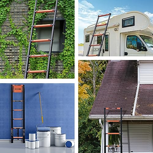 SINMEIRUN Telescoping Ladder in use for home tasks