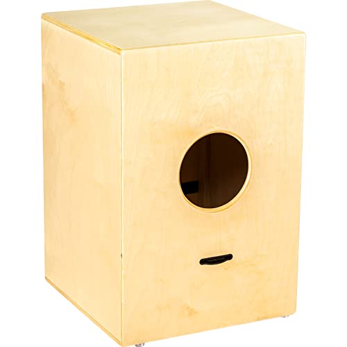 Top angle of natural wood cajon