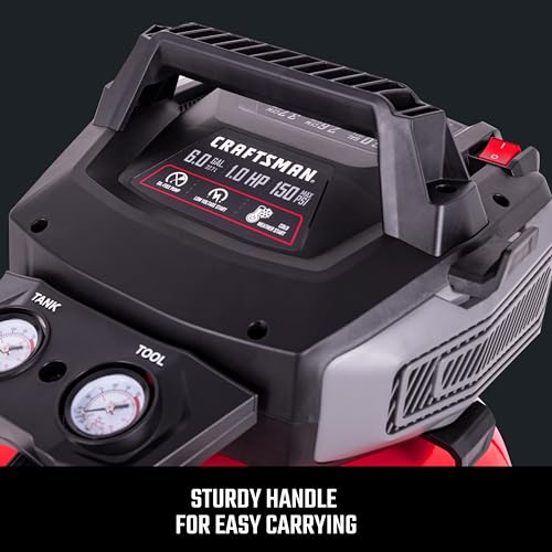 CRAFTSMAN air compressor pressure gauge display