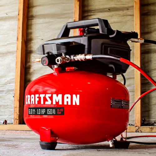 Red air compressor for home workshop