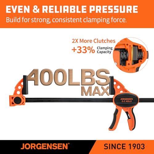 Profile view of Jorgensen 24 inch medium duty clamp