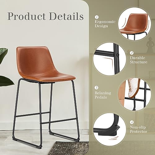 Non-slip leg protectors on DUMOS stools