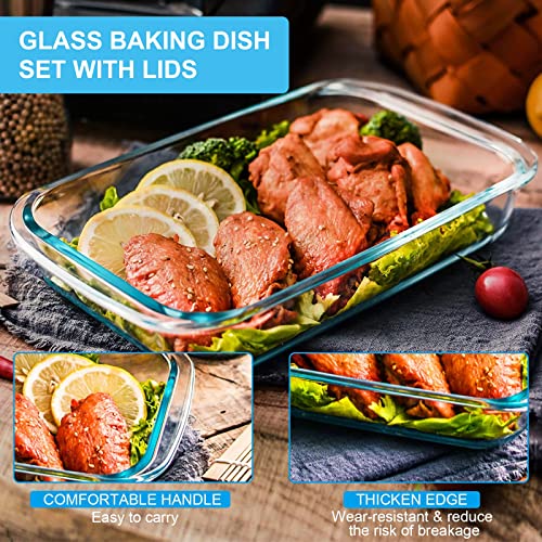 Set of 8 baking pieces with lids in gray