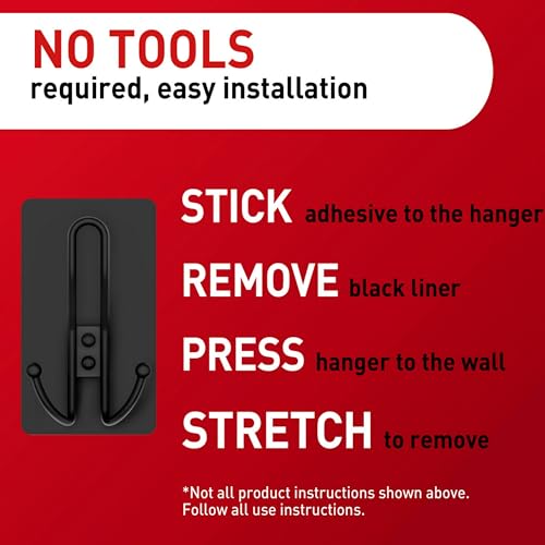 Set of 6 adhesive strips included with Command hooks