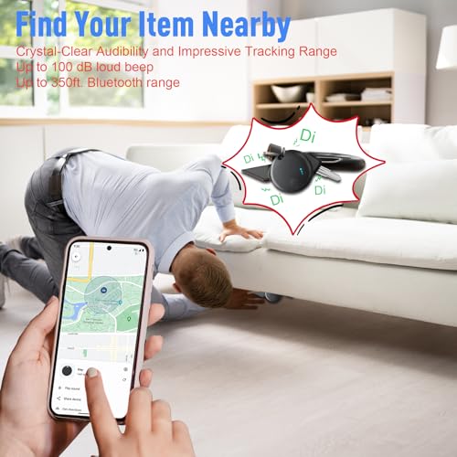 Four black Fortunepro smart tag locators