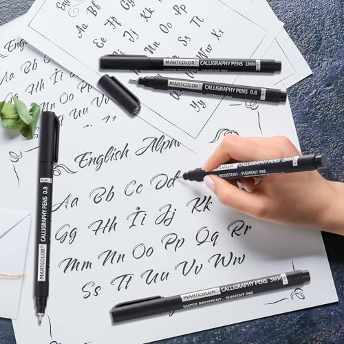 Example of hand lettering with MARTCOLOR black ink