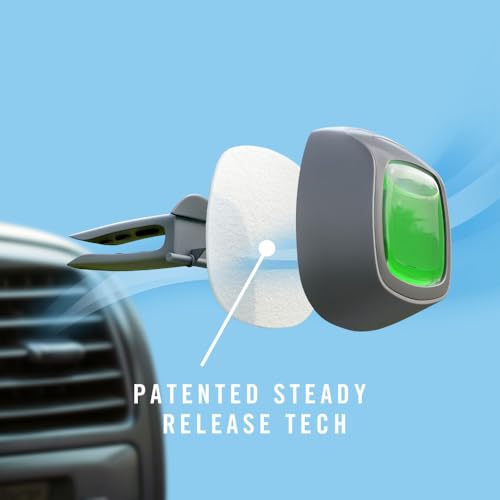 Febreze vent clip showing the scent intensity dial