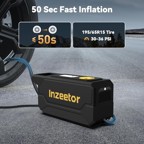 Digital display on Inzeetor ITI001 tire inflator