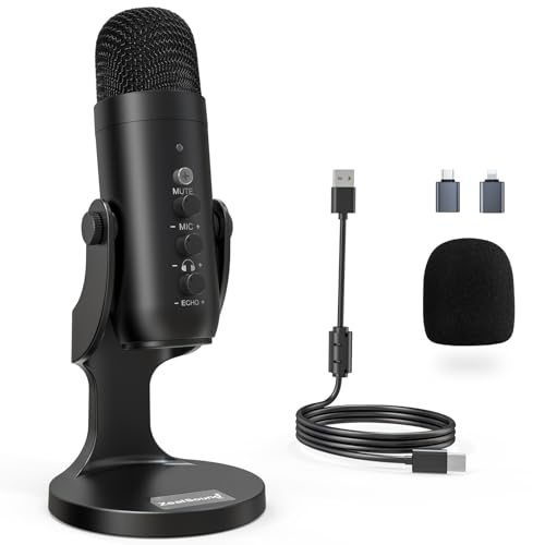 ZealSound K66 Podcast Microphone front view