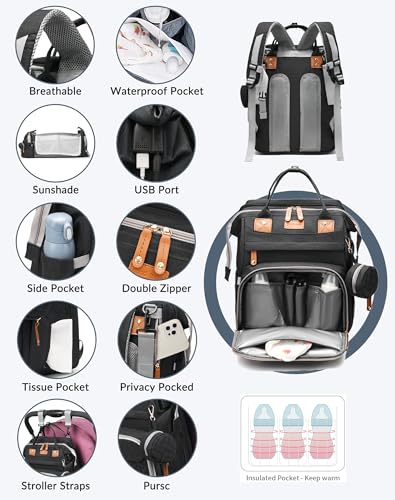 Front view of insulated bottle pocket