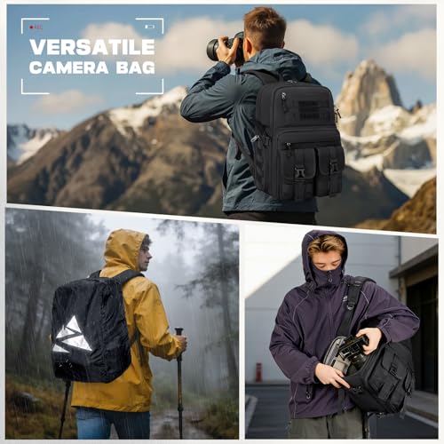 RAINSMORE camera bag with rain cover