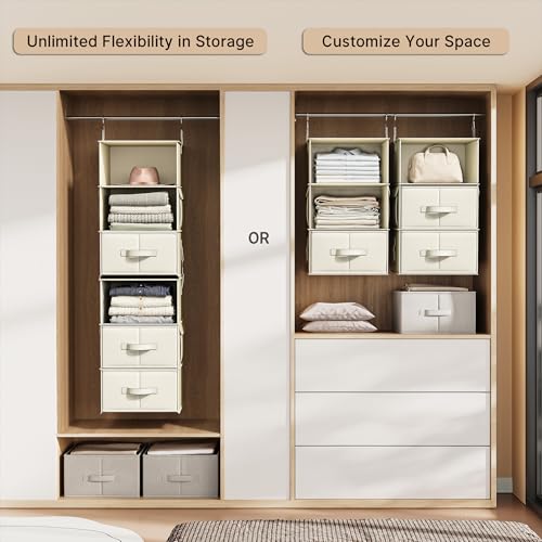 Detached 3-shelf organizer configuration