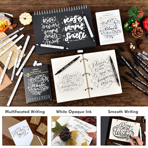 Hand lettering example using HNIHUY pens
