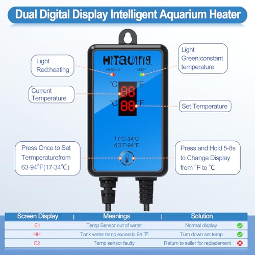 Submersible heater rod with suction cup mounting