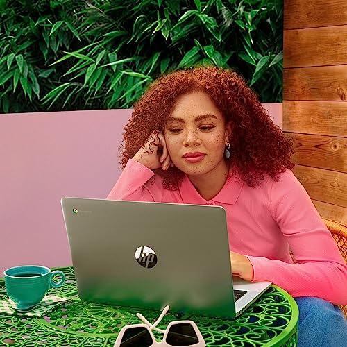 HP 14-inch Chromebook side angle view