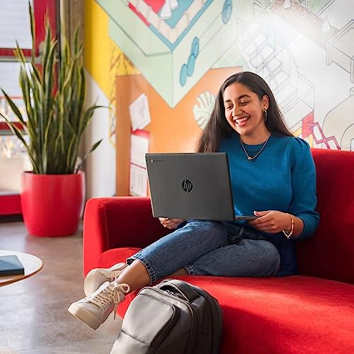 HP 14-inch Chromebook angled for screen visibility