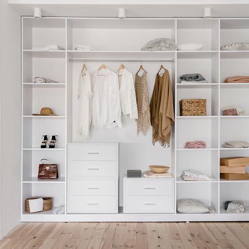 BOLUO 2-pack white dresser unit