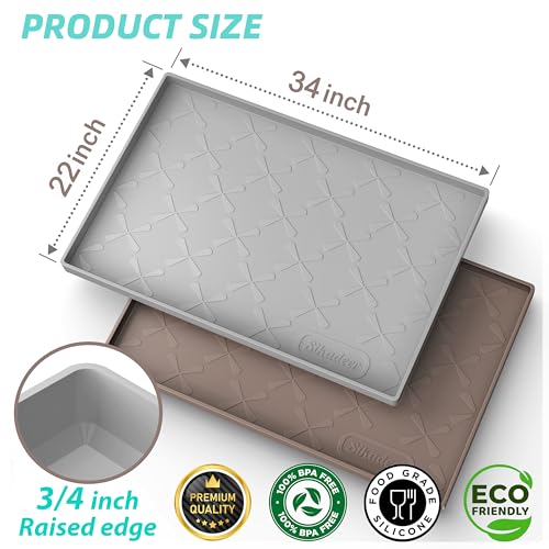 Flexible SIKADEER mat edges for easy liquid removal