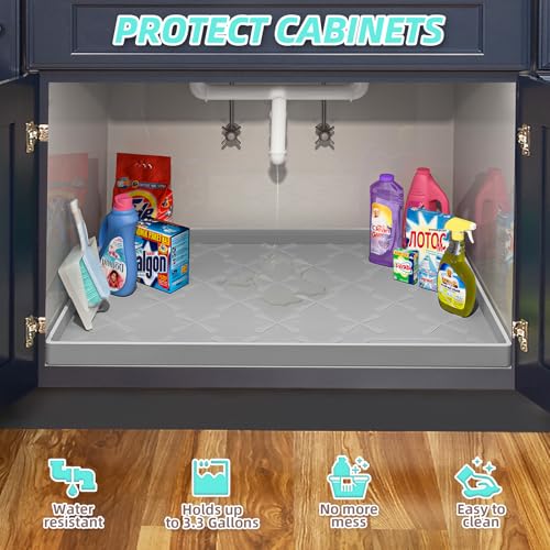 SIKADEER silicone mat used as a countertop organizer