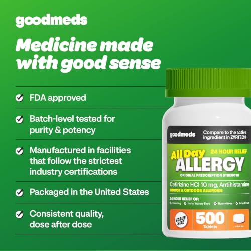 GoodMeds non-drowsy white allergy tablets