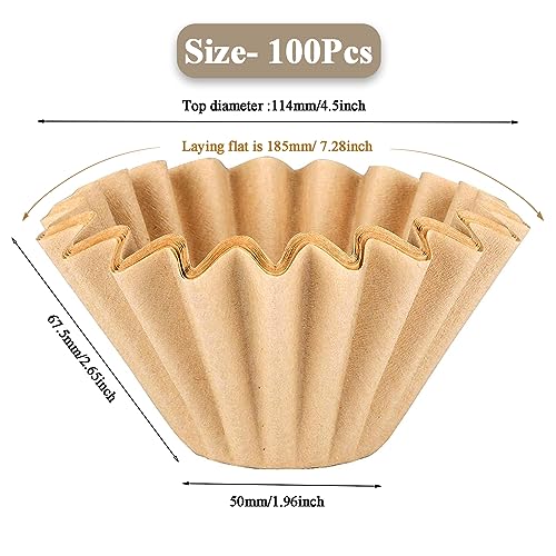 Stack of MUCXNIIY natural coffee filter baskets