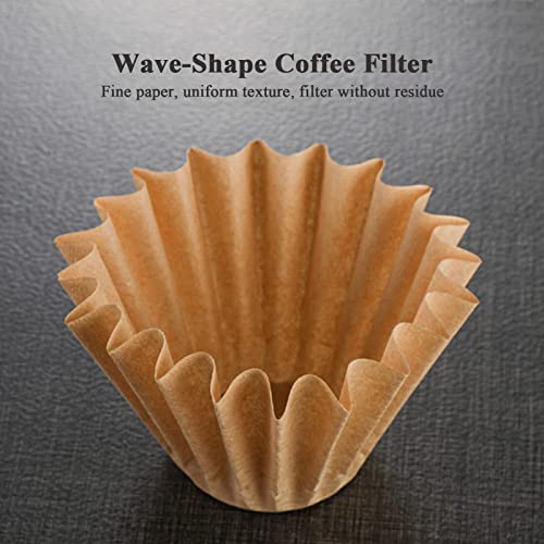 Detailed view of W02 coffee filter pleats
