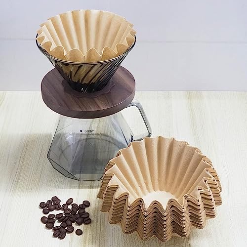 Bundle of 100 MUCXNIIY brown coffee filters