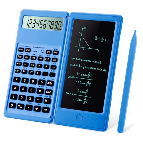 iPepul blue scientific calculator with notepad