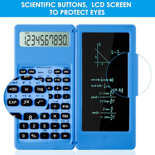iPepul calculator showing integrated writing area