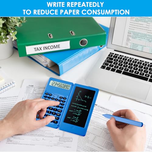 iPepul calculator with stylus on desk