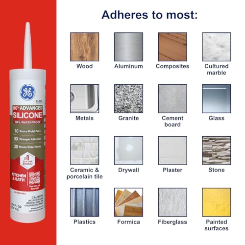 GE Advanced Silicone product label details