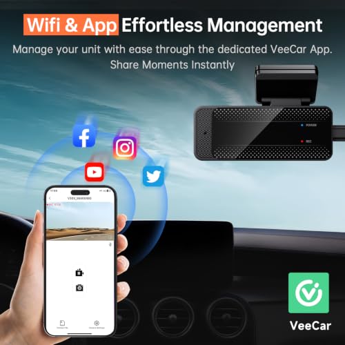 Veement V300 front camera mounting view