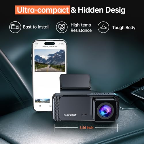 Veement V300 car dash cam perspective