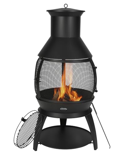 VEVOR 22 Inch Outdoor Wood Burning Chiminea profile