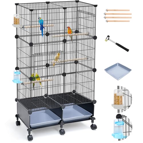 VISCOO 46-inch bird cage front view
